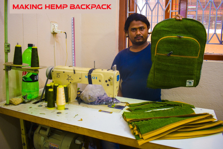 Making-hemp-Backpack