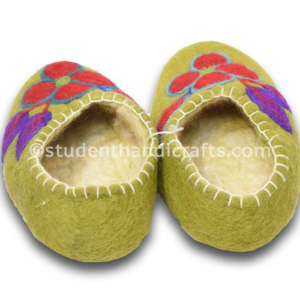 Felt Flower Needling Shoes | Felt Products | Handmade in Nepal
