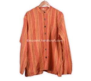 Cotton Khadar Coconut Skin Button Kurtha