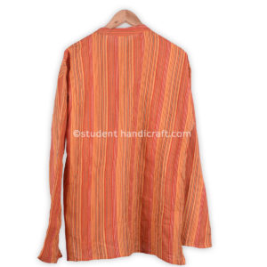 Cotton Khadar Coconut Skin Button Kurtha | Kurtha | Handmade in Nepal