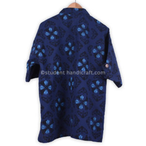 Cotton Shyma Karnali Blue Kurtha | Kurtha | Handmade in Nepal
