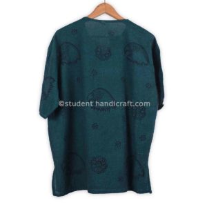 Cotton Khadar Block Print Kurtha | Kurtha | Handmade in Nepal