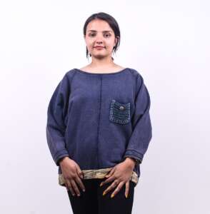 Blue Cotton Tops