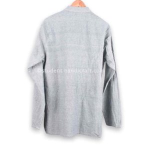 Fine Cotton Gray Kurtha | Kurtha | Handmade in Nepal