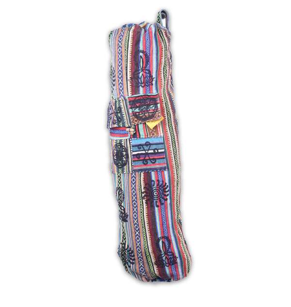 cotton gheri yoga mat bag