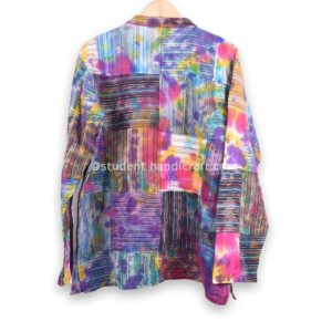 Pure Cotton Dramatic Tie-Dye Patch Kurtha | Kurtha | Handmade in Nepal