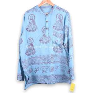 Lord Buddha Printed Cotton Kurtha