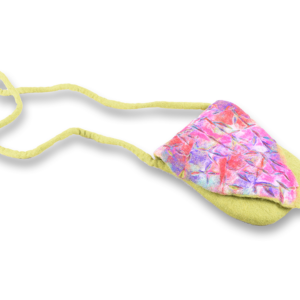 Felt Tie-Dye Leaf Stripe Bag | Felt Products | Handmade in Nepal