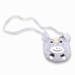 Felt Donkey Face Stripe Bag