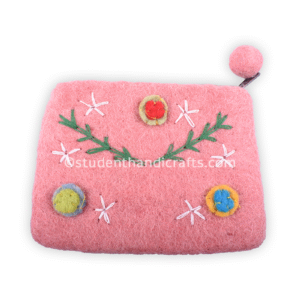 felted hand purse