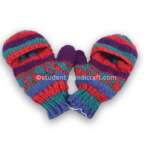 Multicolor Handmade Woolen Gloves