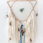 Bamboo Geometric Dream Catcher