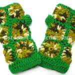 Flower Green Woolen Hand Knitter