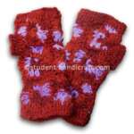 Flower Red Woolen Hand Knitter