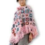 Woolen Gardens Flower Poncho
