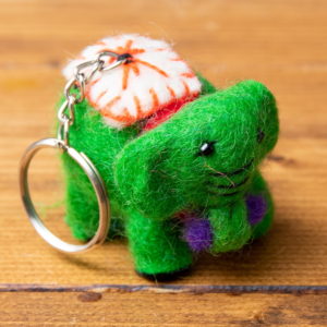 Elephant Design Felt Key Ring | Felt Products | Handmade in Nepal