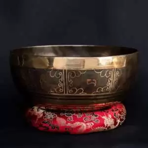 Tibetan antique singing bowl [Scale: Ab]