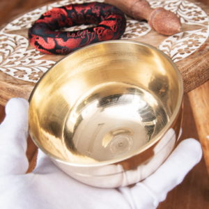 Simple singing bowl with line pattern 11.3cm | Singing Bowl | Handmade in Nepal