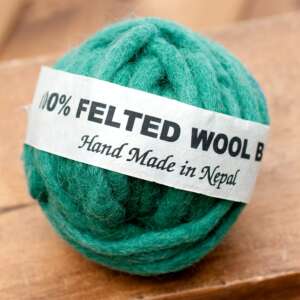 Felt Wool Ball-Green