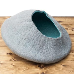 Ash Color Felted Cave | Felt Products | Handmade in Nepal