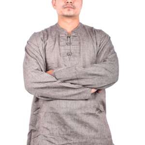 Ash Color Cotton Kurtha