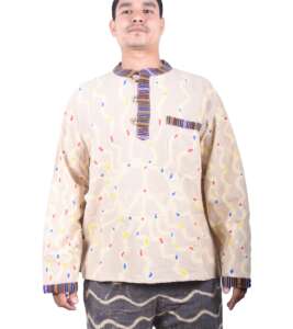 Multicolor Tik-Tik Cotton Kurtha