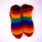 Rainbow Wool Room Shoes