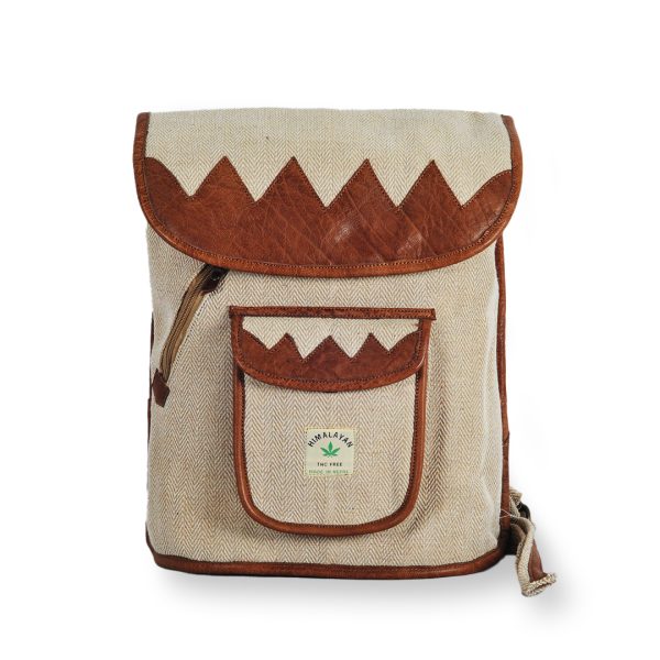 Hemp Cotton/Leather Backpack