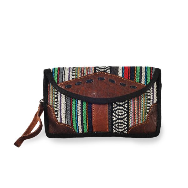 Cotton/Leather Ladies Purse