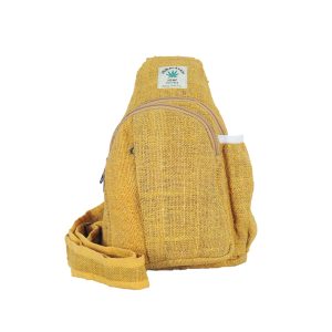 100% Hemp Crossbody Bag, Yellow