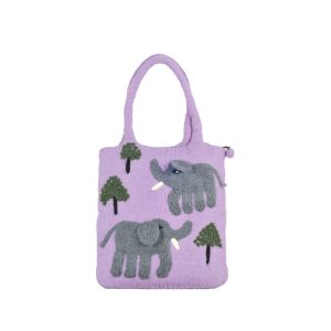 Elephant Walk Felt Bag