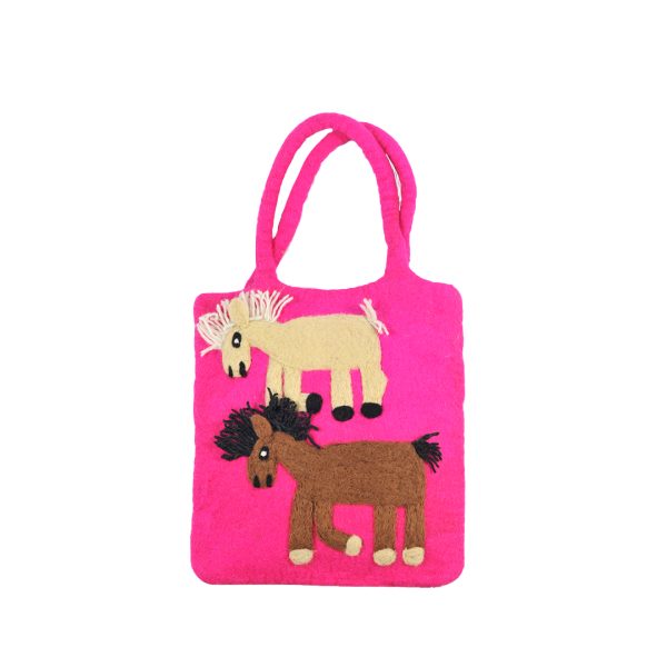 Happy Horses Felt Bag