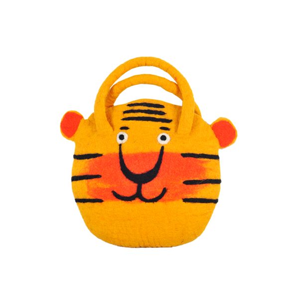 Tiger Face Felt Purse