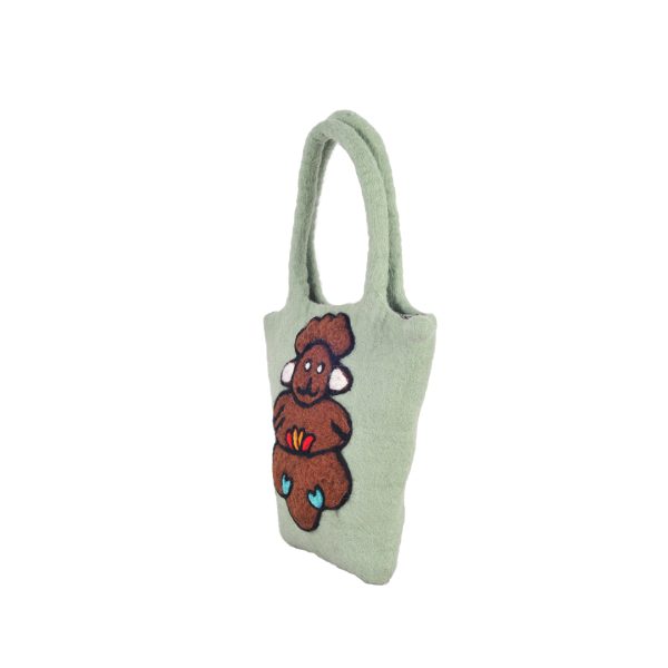 Happy Bear Mini Felt Purse