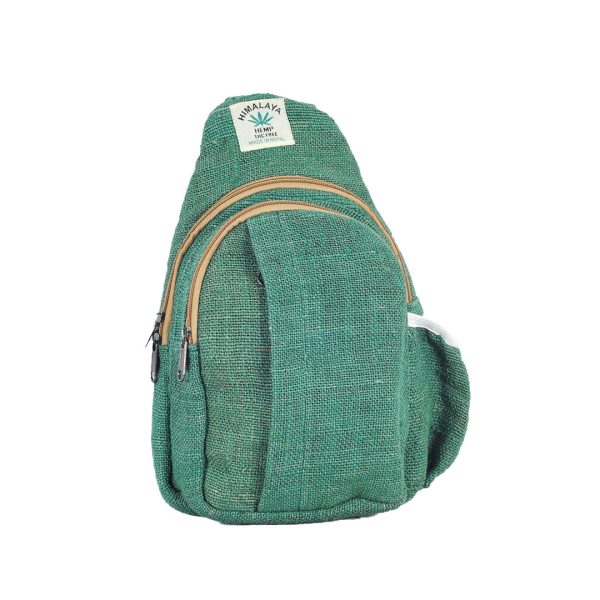 100% Hemp Crossbody Bag, Green