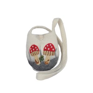 Wild Mushroom Felt Purse