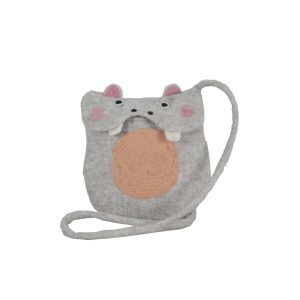HippoFace Felt Purse | Felt Bags | Handmade in Nepal