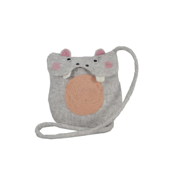 HippoFace Felt Purse