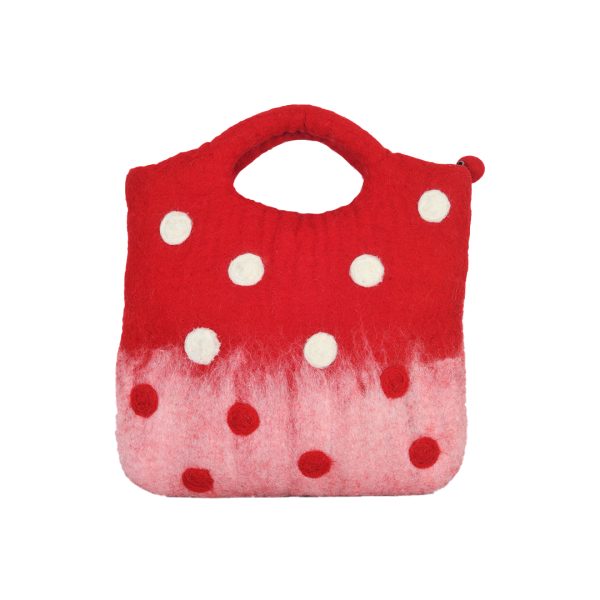 Playful Dot Felt Purse