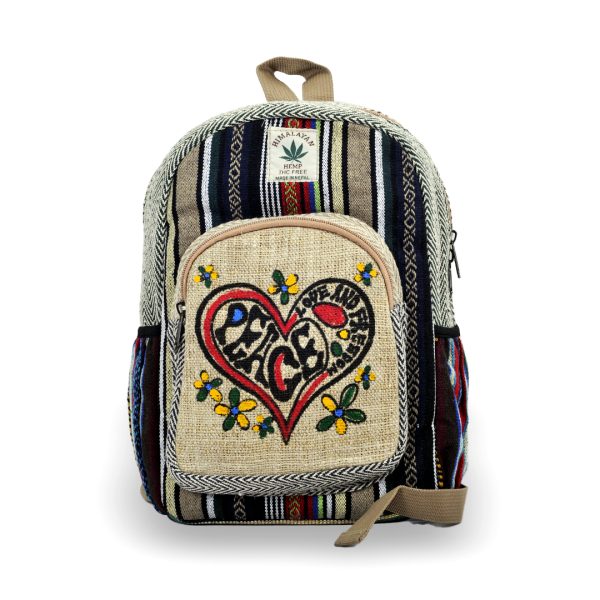 Hemp Cotton Backpack, Medium