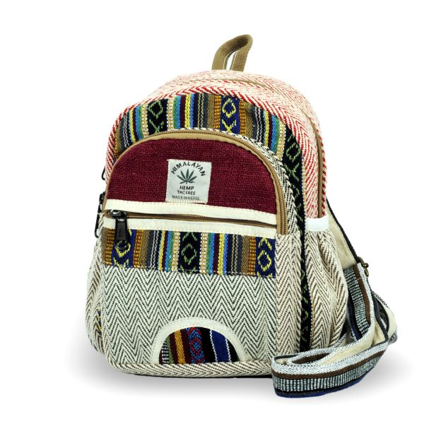 Hemp Cotton Backpack, Mini, Large
