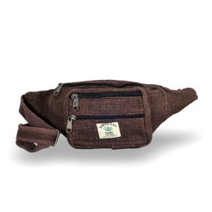 100% Hemp Fanny Pack, Brown