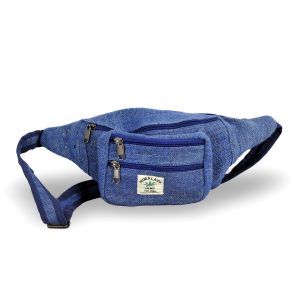 100% Hemp Fanny Pack, Blue