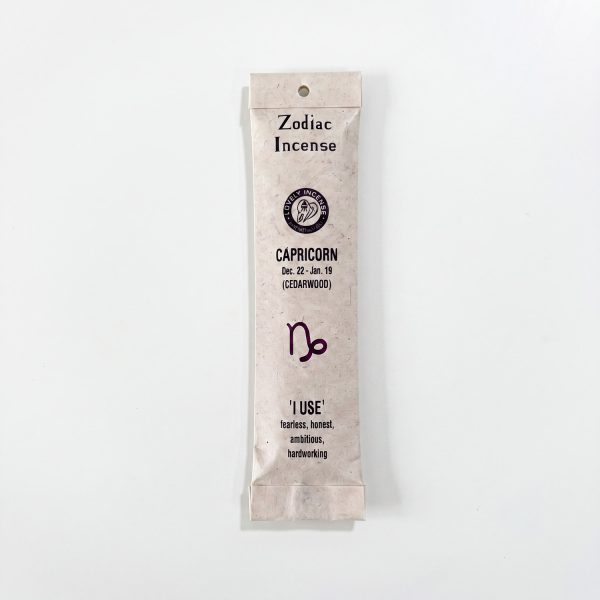 Capricorn Zodiac Incense, Cedarwood