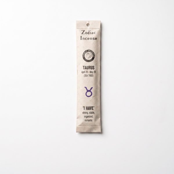 Taurus Zodiac Incense, Tea Tree