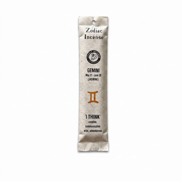 Gemini Zodiac Incense, Jasmine