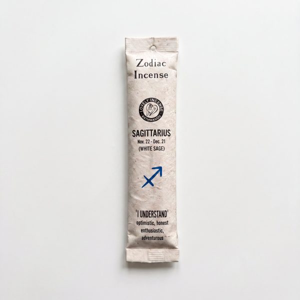 Sagittarius Zodiac Incense, White Sage